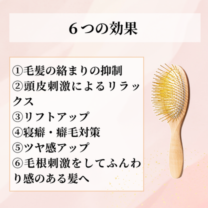 SNOW FOX SKINCARE(スノー フォックス スキンケア) プレミアム FOXカッサ ウッド ヘアブラシ