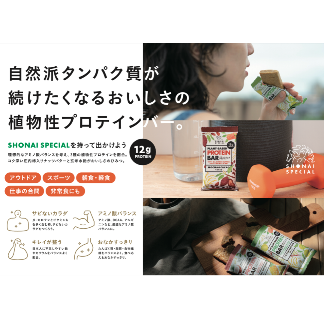 プラントベースプロテインバー　モカカカオ