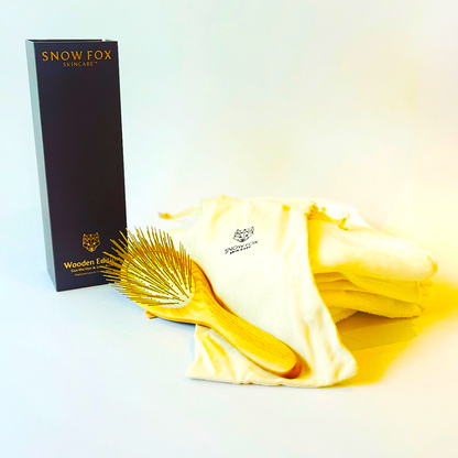 SNOW FOX SKINCARE(スノー フォックス スキンケア) プレミアム FOXカッサ ウッド ヘアブラシ